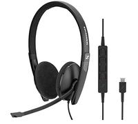 SENNHEISER EPOS SC 160 USB-C Headset Stereo in-Line Call Control Skype for Business Noir
