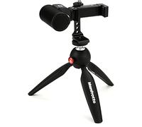 Sennheiser MKE 200 + kit mobile, microphone directionnel pour caméra avec pince pour smartphone et mini trépied Manfrotto PIXI, 509256