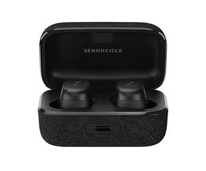 Sennheiser Momentum True Wireless 3 Écouteurs Intra-Auriculaires Bluetooth pour Musique et appels avec ANC, connectivité multipoint, IPX4, Chargement Qi, autonomie de 28 Heures, Design Compact - Noir