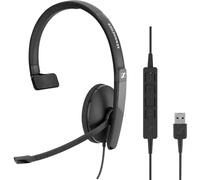 Sennheiser SC 130 USB-C Mono Casque (508353) - Casque de Bureau Monaural Professionnel avec Qualité Audio Claire, Interface USB-C, Design Ergonomique et Contrôle Simple des Appels - Idéal pour la