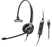 Sennheiser SC 630 USB ML Monophonique Bandeau Noir, Argent Casque Audio - Casques Audio (Centre d'appel/Bureau, Monophonique, Bandeau, Noir, Argent, avec Fil, 2, 9 m)