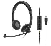 Sennheiser SC 75 USB MS Dual sided UC headset with USB connector including in-li