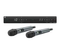 Sennheiser XSW 1-825 Dual-E Système de Microphone sans Fil 2 canaux pour chanteurs et orateurs | Capsules de Microphone Evolution, antennes intégrées et jusqu'à 10 canaux compatibles (508267)