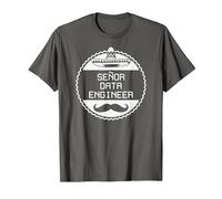 Senor Data Engineer - Funny Geek Joke T-Shirt, Homme, Asphalte, 4XL