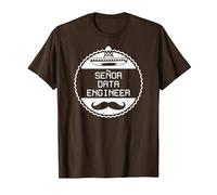 Senor Data Engineer - Funny Geek Joke T-Shirt, Homme, Marron, S