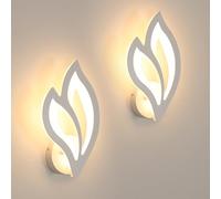 SENQIU 2 Pièce Appliques Murales Intérieure, 13W 3000K Blanc Chaud