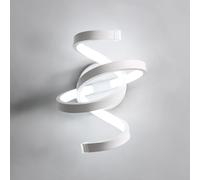 SENQIU Applique Murale Interieur, 20W Lampe Murale LED en Acrylique Blanc