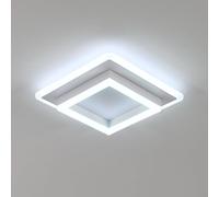 SENQIU Plafonnier LED, 30W Lampe de Plafond Carré en Acrylique