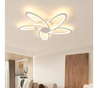 SENQIU Plafonnier LED 70CM, 60W 6700LM Luminaire Plafonnier avec 5 Lampes
