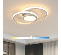 SENQIU Plafonnier LED Dimmable 40W avec Télécommande 3000K-6500K