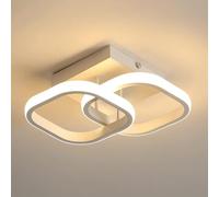 SENQIU Plafonnier LED Moderne 22W Design Carré 3000K Lumière Blanche Chaud