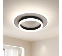 SENQIU Plafonnier LED Moderne 22W, Lampe de Plafond Blanc Rond Dia 30CM