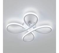 SENQIU Plafonnier LED Moderne, 30W 6500K Blanc Froid Lampe de Plafond Floral Design, Luminaire Plafonnier Led pour Chambre salon, salle à manger Cuisine