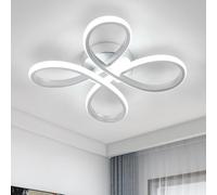 SENQIU Plafonnier LED Moderne, 30W Lampe Plafond Créatif Pétales Design