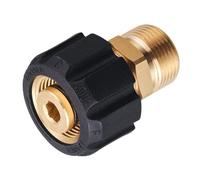 SENRISE Adaptateur de nettoyeur haute pression M22-15 mm femelle pivotant vers M22-14 mm raccord mâle en laiton pour nettoyeur haute pression, 5000 PSI