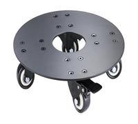 SENRISE Étagère à roulettes en métal robuste pour pot de fleurs sur rouleau pour intérieur/extérieur, cour, cuisine, capacité de charge de 226,8 kg chacun - 40,6 cm