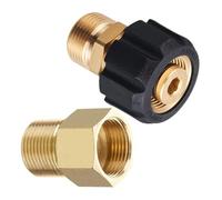 SENRISE Kit d'adaptateur pour nettoyeur haute pression M22-15 mm femelle pivotant vers M22-14 mm mâle avec raccord M22 15 mm mâle vers femelle, 5000 PSI