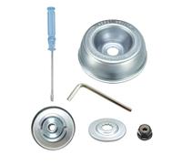 SENRISE Kit de maintenance d'adaptateur de lame compatible avec Stihl FS55 FS55R FS56 FS56RC FS70R FS80 FS200 FS250 FR220 FR350 comprenant 1 plaque conductrice, 1 rondelle de poussée, 2 écrous de