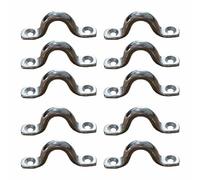 SENRISE Lot de 10 boucles de pont de kayak, 5 mm, en acier inoxydable 316, accessoires pour bateaux, canoës, yachts, caravanes, gréement