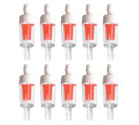 SENRISE Lot de 10 clapets anti-retour pour aquarium, 4 mm, blanc/rouge, pour petits réservoirs Betta, grands réservoirs communautaires, réservoirs marins