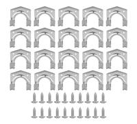 SENRISE Lot de 10 crochets à outils de bricolage, crochets de garage en acier au carbone, pour rangement d'outils, entrepôt, garage, abris de jardin, jardin