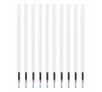 SENRISE Lot de 10 stylos à bille effaçables - Bleu - Stylo à bille rétractable pour dessin, écriture, planificateur, journal, papeterie, fournitures de bureau (recharge)