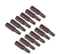 SENRISE Lot de 12 embouts de tournevis Torx T6 25 mm Tige hexagonale 6,35 mm