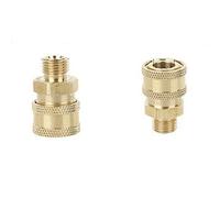 SENRISE Lot de 2 adaptateurs de nettoyeur haute pression 1/4 pour raccord de tuyau d'arrosage à dégagement rapide pour voiture (18#)