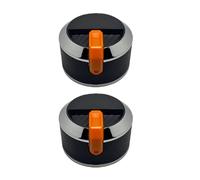 SENRISE Lot de 2 boutons de contrôle de cuisinière à gaz, compatibles avec Blackstone 43,2 cm, 55,9 cm, 71,1 cm, 91,4 cm, placage orange