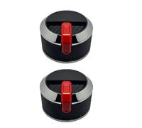 SENRISE Lot de 2 boutons de contrôle de cuisinière à gaz, compatibles avec Blackstone 43,2 cm, 55,9 cm, 71,1 cm, 91,4 cm, placage rouge