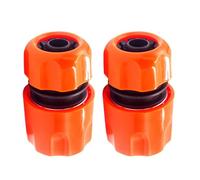 SENRISE Lot de 2 connecteurs rapides pour tuyau d'arrosage, filetage de 1,27 cm, double extrémité de tuyau pour système d'arrosage goutte à goutte (OG)