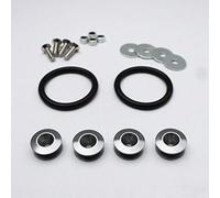 SENRISE Lot de 2 fixations à dégagement rapide en alliage d'aluminium pour pare-chocs, coffre, garde-boue