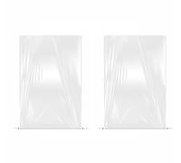 SENRISE Lot de 2 housses de protection contre le gel en polyéthylène pour plantes avec cordon de serrage - Pour prévenir le gel froid, le gel, les oiseaux et les insectes (80 x 100 cm)