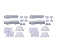 SENRISE Lot de 2 kits de nettoyage de piscine avec aile et sabot pour nettoyeur de piscine AXV417WHP
