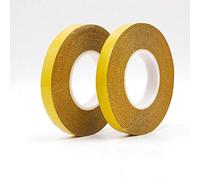 SENRISE Lot de 2 rubans adhésifs double face en maille avec colle super adhésive pour l'industrie automobile, tissu, cuir, étanchéité, alliage 20 mm x 25 m