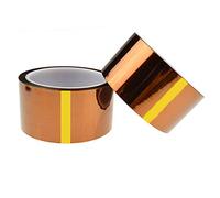 SENRISE Lot de 2 rubans adhésifs résistants à la chaleur en polyamide Kapton pour applications d'impression 3D, isolation électrique (50 mm × 33 m)