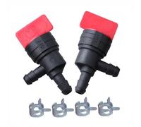 SENRISE Lot de 2 soupapes d'arrêt de carburant à 90 degrés, soupape d'arrêt de carburant, générateur de moteur, nettoyeur haute pression, compatible avec Briggs et compatible avec Stratton