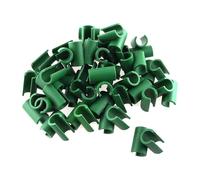 SENRISE Lot de 20 clips de fixation à boucle croisée de 16 mm en plastique pour treillis de jardin, plantes de jardin, piquets de jardinage fixes pour jardins, vergers