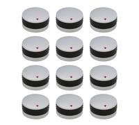 SENRISE Lot de 24 boutons de cuisinière à gaz, 58 mm de diamètre, 8 mm, convexes, adaptateur universel argenté pour différentes plaques de cuisson