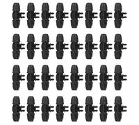 SENRISE Lot de 30 connecteurs barbelés, anti-chute de 8/11 mm à 4/7 mm, raccords d'irrigation goutte à goutte, 4 voies pour arrosage de serre de jardin et ferme