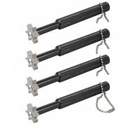 SENRISE Lot de 4 aiguiseurs de rainures pour club de golf, 6 têtes, cale d'approche et clubs utilitaires (BK)