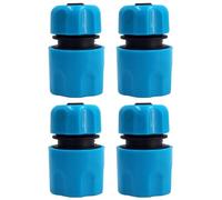 SENRISE Lot de 4 connecteurs rapides pour tuyau d'arrosage, filetage 1,27 cm, double extrémité de tuyau pour système d'arrosage goutte à goutte (BU)