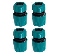 SENRISE Lot de 4 connecteurs rapides pour tuyau d'arrosage, filetage 1,27 cm, double extrémité de tuyau pour système d'arrosage goutte à goutte (GN)