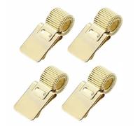 SENRISE Lot de 4 porte-stylos universels en acier à faible teneur en carbone pour ordinateur portable, boucle à ressort réglable, pince à crayon, résistance à la corrosion pour presse-papiers, carnet