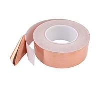 SENRISE Lot de 4 rouleaux de ruban adhésif en cuivre, conducteur simple face - pour blindage EMI, circuits de papier, répulsif à limaces, travaux manuels, réparations électriques (15 mm x 10 m)