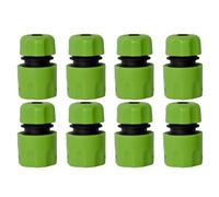 SENRISE Lot de 8 connecteurs rapides pour tuyau d'arrosage, filetage de 1,27 cm, connecteur double extrémité de tuyau pour système d'arrosage goutte à goutte (GN-A)