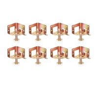 SENRISE Lot de 8 pieds de nivellement d'angle réglables avec vis pour meubles, table, canapé, armoires, établi