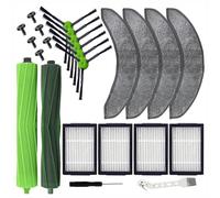 SENRISE Pièces de rechange compatibles avec iRobot Combo J7 J7+ J9+ 10MAX Comprend 4 filtres, 4 tampons de nettoyage, 6 brosses Sile et brosses en caoutchouc