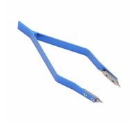 SENRISE Pince à épiler en alliage d'aluminium en forme de V pour chaussures, bijoux et montres pour ajuster le bracelet et enlever les maillons, bleu, 11.5cm*4cm*0.9cm