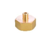 SENRISE Raccord de tuyau fileté en laiton F1/4 à M3/8, raccord de réduction hexagonal en laiton pour plomberie, système hydraulique de transport de gaz